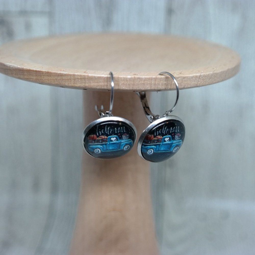 Hello fall leverback earrings